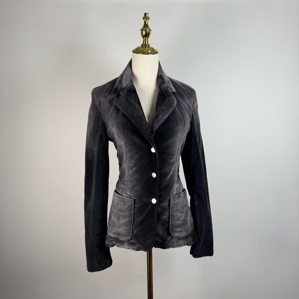 Y2K Miss Sixty Made in Italy Velvet Blazer Small